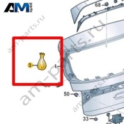 Комплект элементов крепления Volkswagen T-Roc Cabrio 2020-2024 2GC898617