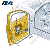 Передняя правая дверь Volkswagen id4/id5 2021-2024 11A831056A