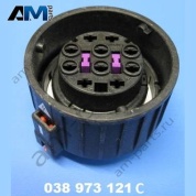 Корпус плоского разъема с фиксатором контактов VAG 038973121C