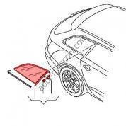 Стекло заднее боковое правое Audi A4 (B8) 8K9845300LNVB