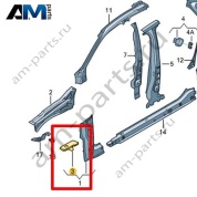 Усилитель стойки А Volkswagen Jetta VII 2020-2024 17A810240