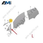 Неподвижное стекло двери водителя Porsche Macan (2014-2018) 95B845113J