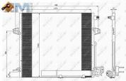 Радиатор кондиционера (NRF) 35618 для Mb ML 2005-2011 (W164) 350 (272 л.с.)