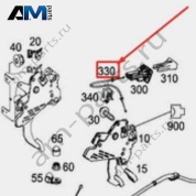 Трос ручного тормоза A6394202685 Mercedes V-class V447