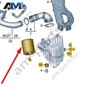 Воздушный фильтр Audi A8 (D5) 2018-2024 4N0133823M