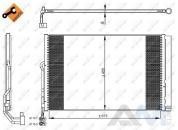 Радиатор кондиционера 350324 (NRF) для Touareg II (2014-2018) 3.0TDI