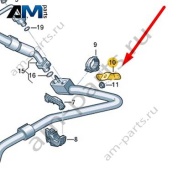 Кронштейн трубопровода хладагента Audi Q8 e-tron 2024-2024/Audi e-tron 2019-2023 4KR820195C