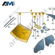 Стекло лобовое 8YG845099DNVB для Audi A3 (8Y) 2020-2026