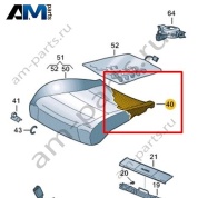 Наполнитель подушки сиденья Volkswagen id4/id5 2021-2024 11A881375
