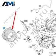 Вентилятор салона сзади Mercedes GLS AMG 63 (M177) A0999069902