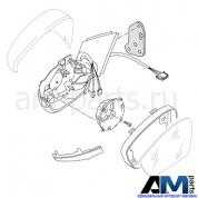 Корпус наружного зеркала на Skoda 566857507A
