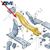 Воздуховод Audi Q8 e-tron 2024-2024/Audi e-tron 2019-2023 4KE857039