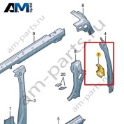 Перегородка стойки D Volkswagen id-Buzz 2023-2024 1T3809709A