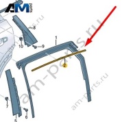 Молдинг для направляющей стекла Audi Q8 e-tron 2024-2024/Audi e-tron 2019-2023 4K4839644A