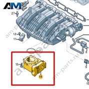 Корпус дроссельной заслонки VAG 06Q133062A