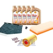 Комплект фильтров для ТО-2_4 Audi А3 (8P) 2.0TFSI с маслом Shell 0W30