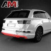 Спойлер заднего бампера серебристый barceloneta silber для Audi Q7 II 4M0807434EKA8