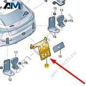Кронштейн антенны Audi Q8 e-tron 2024-2024/Audi e-tron 2019-2023 4KE035205