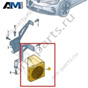 Блок управления создания шума работы двигателя с встроенным динамиком Volkswagen id4/id5 2021-2024 11A035335H