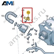 Патрубок ОЖ VAG 059121132K