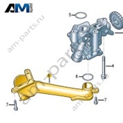 Маслозаборный патрубок VAG 07K115252E