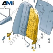 Каркас спинки сиденья Volkswagen Crafter 2012-2016 2E0881046A