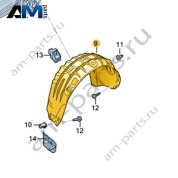 Подкрылок задний правый 4CG810172 на Ауди Q6 2022-2026