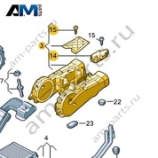 Впускной канал Audi A8 (D5) 2018-2024 4N0820027