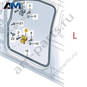 Петля задней левой двери нижняя 5H0833401 на Volkswagen Golf 8 2019-2026