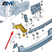 Направляющий профиль Audi A6 (C8) 2019-2024 4K5807393