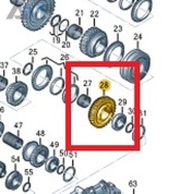 Свободно вращающаяся шестерня VAG 02M311129AG