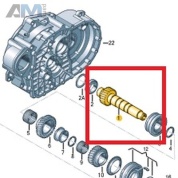 Ведомый вал VAG 02M311208AK