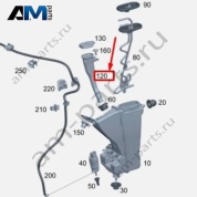 Горловина заливная бочка омывателя лобового стекла Mercedes C W206 (2021-2024) A2068690300