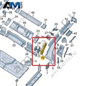Перегородка Volkswagen id3 2020-2024 1EA803775