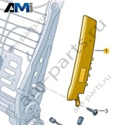 Модуль боковой подушки безопасности Volkswagen T-Roc 2018-2024 2GA880242G