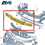 Вспененный наполнитель переднего бампера Volkswagen id4/id5 2021-2024 11E807248A