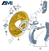 Тормозной щит Volkswagen id-Buzz 2023-2024 1N3609426C