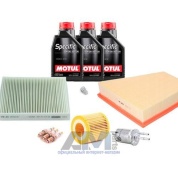 Набор для ТО-4 Skoda Fabia 1.2 MPI с маслом Motul 5W30