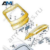 Крышка багажного отсека Audi Q8 2019-2024 4M8827025A