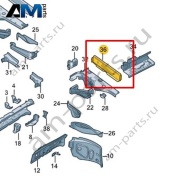 Пластина для лонжерона Volkswagen id3 2020-2024 1EA803229