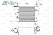 Радиатор турбины VALEO (818669) на Audi A4 (B7) 2005-2009 2.0TDI