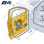 Передняя левая дверь Volkswagen id4/id5 2021-2024 11A831055A