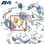 Крышка для зарядной розетки Volkswagen id4/id5 2021-2024 11A971393A