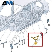 Часть стойки В Volkswagen id3 2020-2024 10A864015