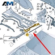 Накладка Audi A8 (D5) 2018-2024 4N0821169C