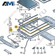 Уплотнитель люка спереди VAG 3CC877439 на Volkswagen 2021-2026