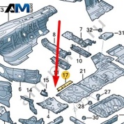 Крепежный элемент Audi A8 (D5) 2018-2024 4N0801775B