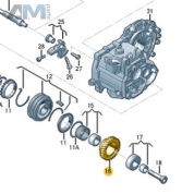 Свободно вращающаяся шестерня VAG 02S311158AH