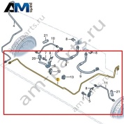 Тормозная трубка к тормозному шлангу Volkswagen id-Buzz 2023-2024 1N3614781