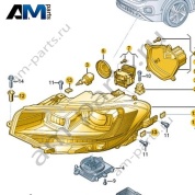 Светодиодная фара правая Volkswagen T-Roc Cross 2019-2024 2GM941774B